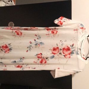 XL Floral T-shirt Dress